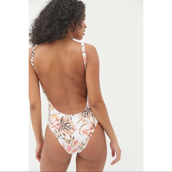 Billabong Low Back Tropical One Piece - NWT! Large - Picture 2 of 12